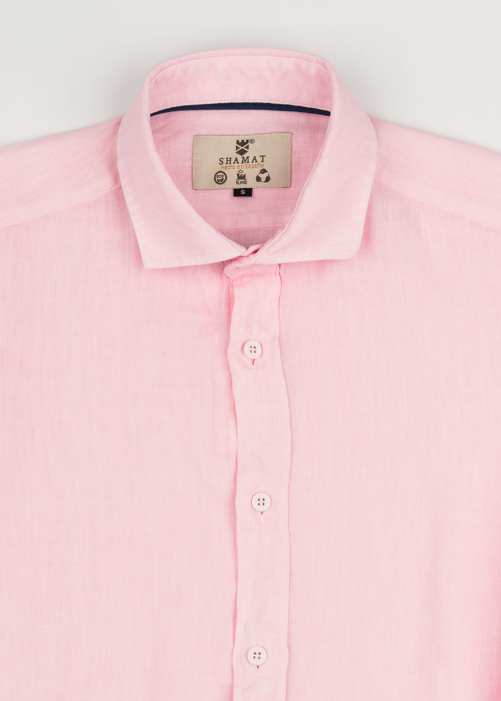 CAMISA DE LINO CUELLO ITALIANO