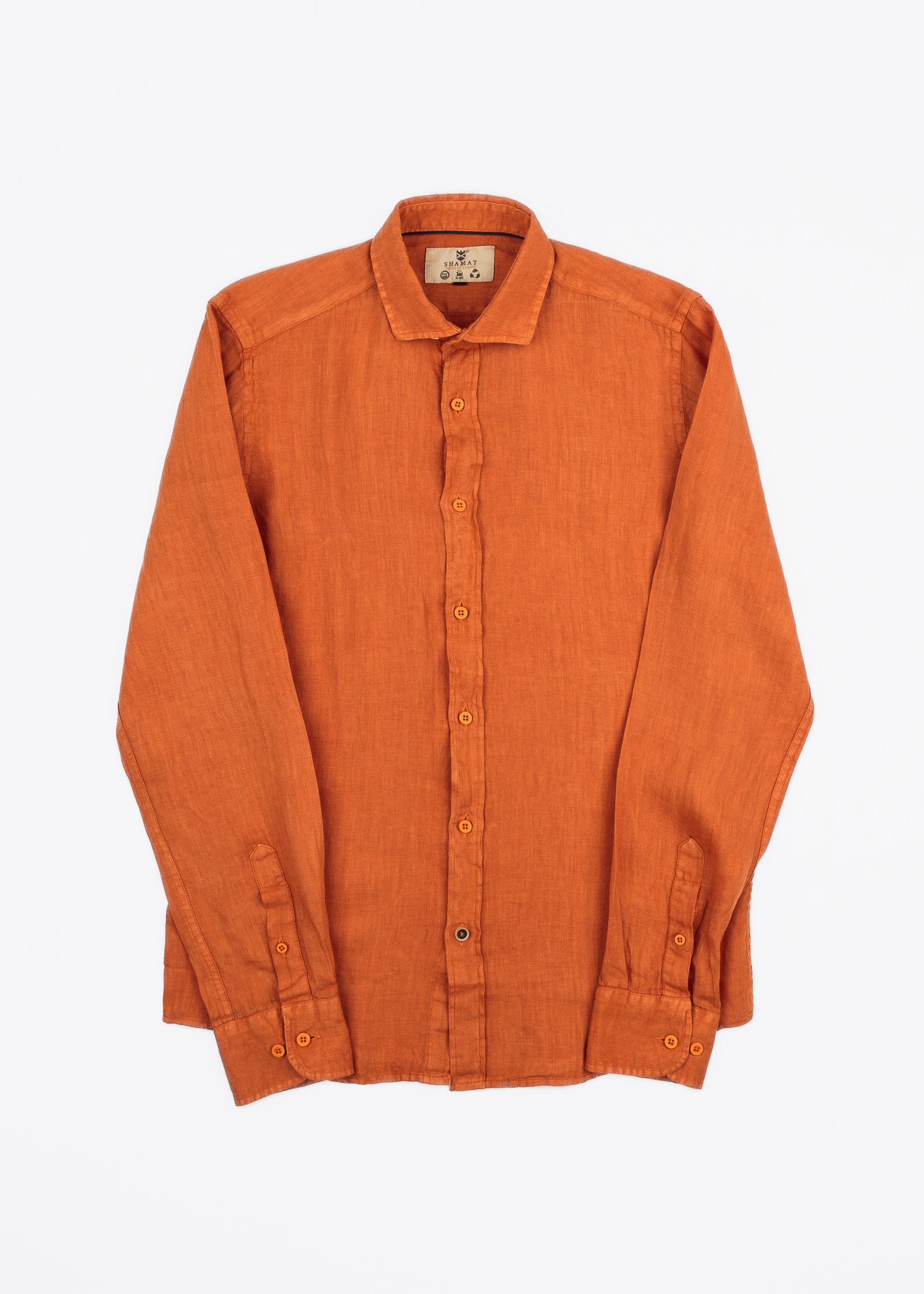 CAMISA DE LINO CUELLO ITALIANO