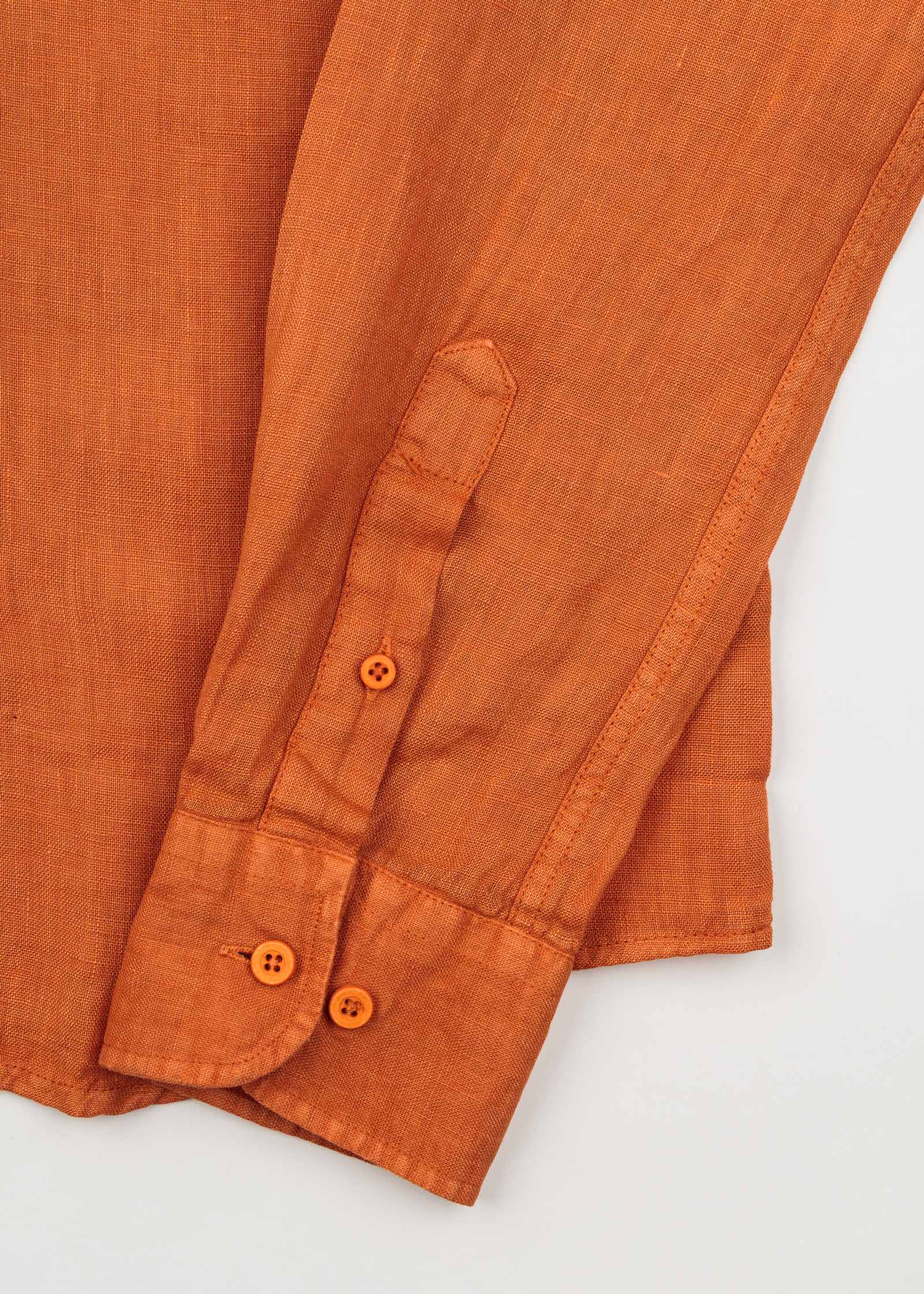 CAMISA DE LINO CUELLO ITALIANO