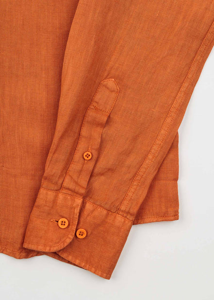 CAMISA DE LINO CUELLO ITALIANO