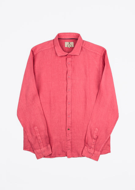 CAMISA DE LINO CUELLO ITALIANO