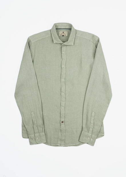CAMISA DE LINO CUELLO ITALIANO