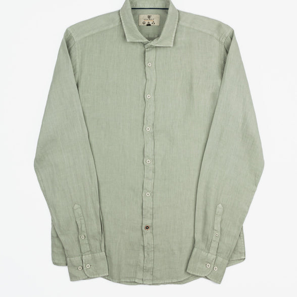 CAMISA DE LINO CUELLO ITALIANO