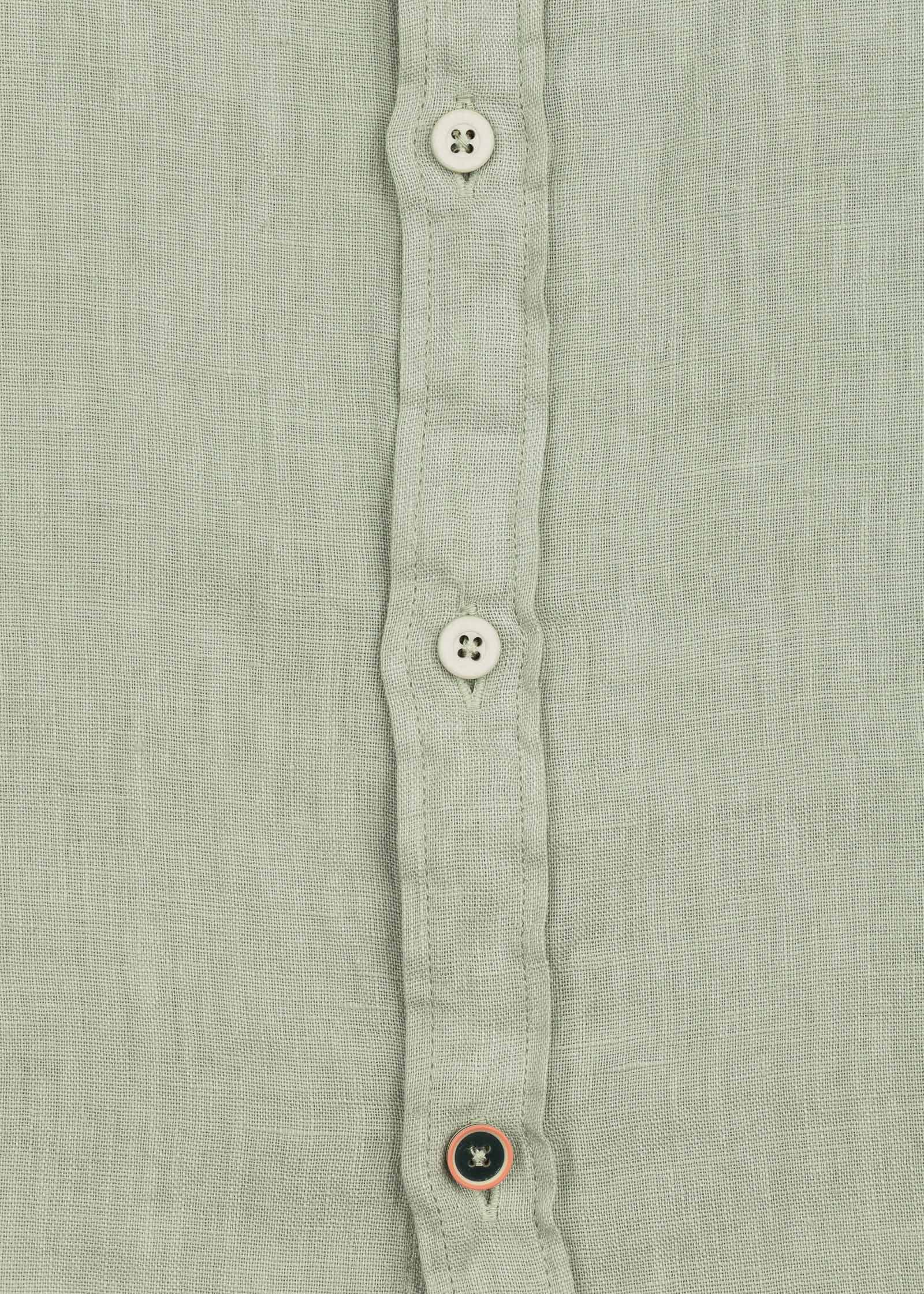 CAMISA DE LINO CUELLO ITALIANO