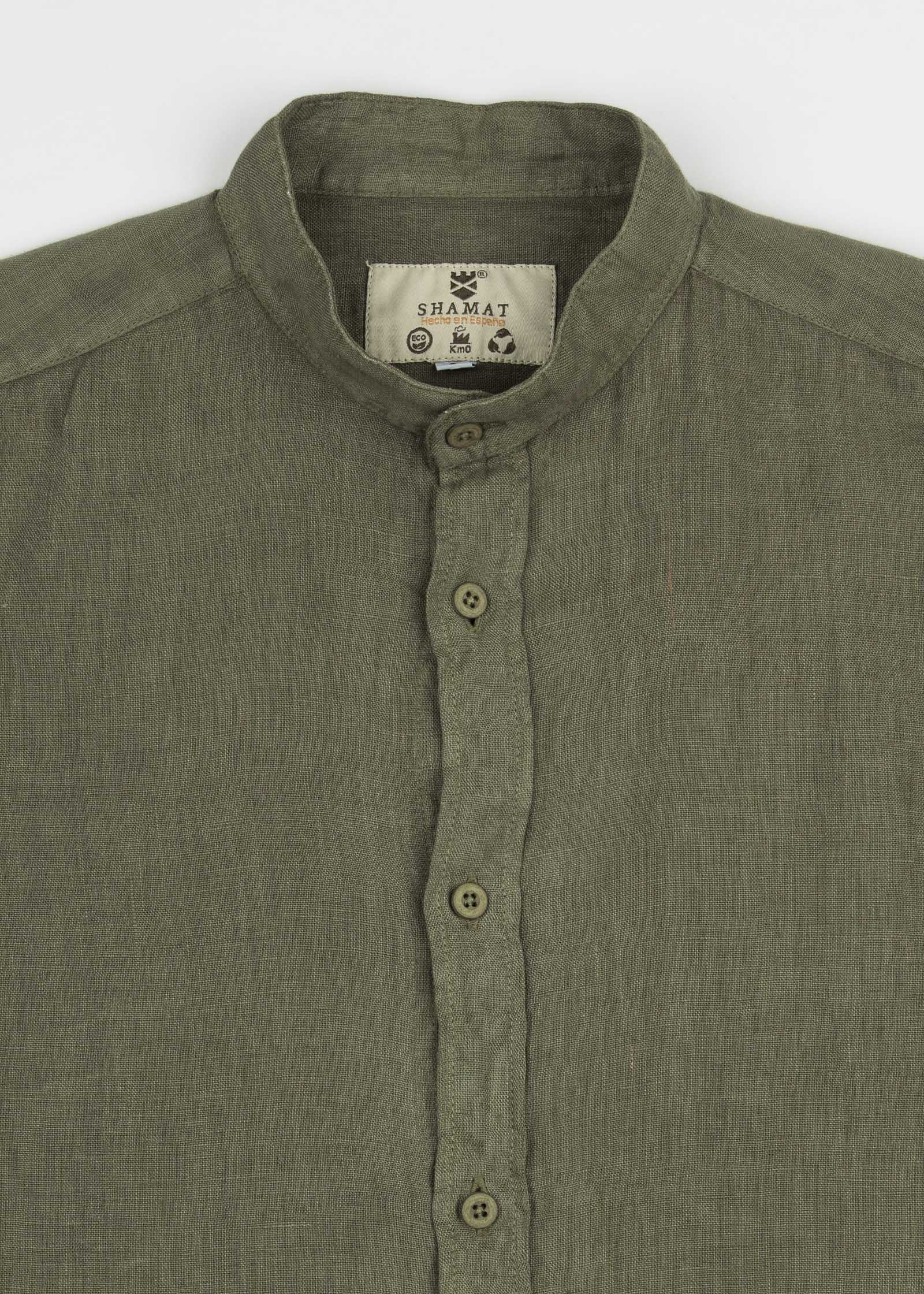 CAMISA DE LINO CUELLO MAO