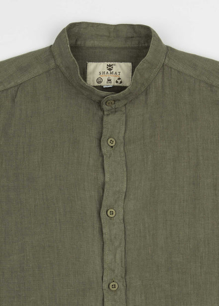 CAMISA DE LINO CUELLO MAO