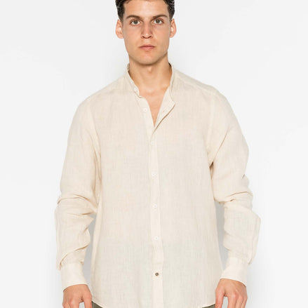 CAMISA DE LINO CUELLO MAO