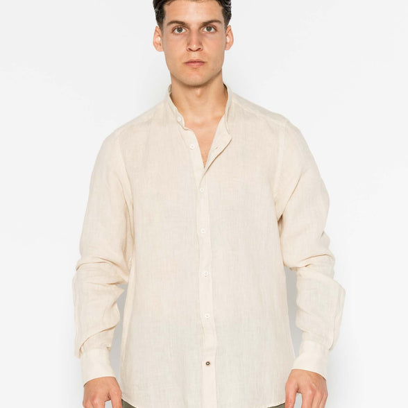 CAMISA DE LINO CUELLO MAO