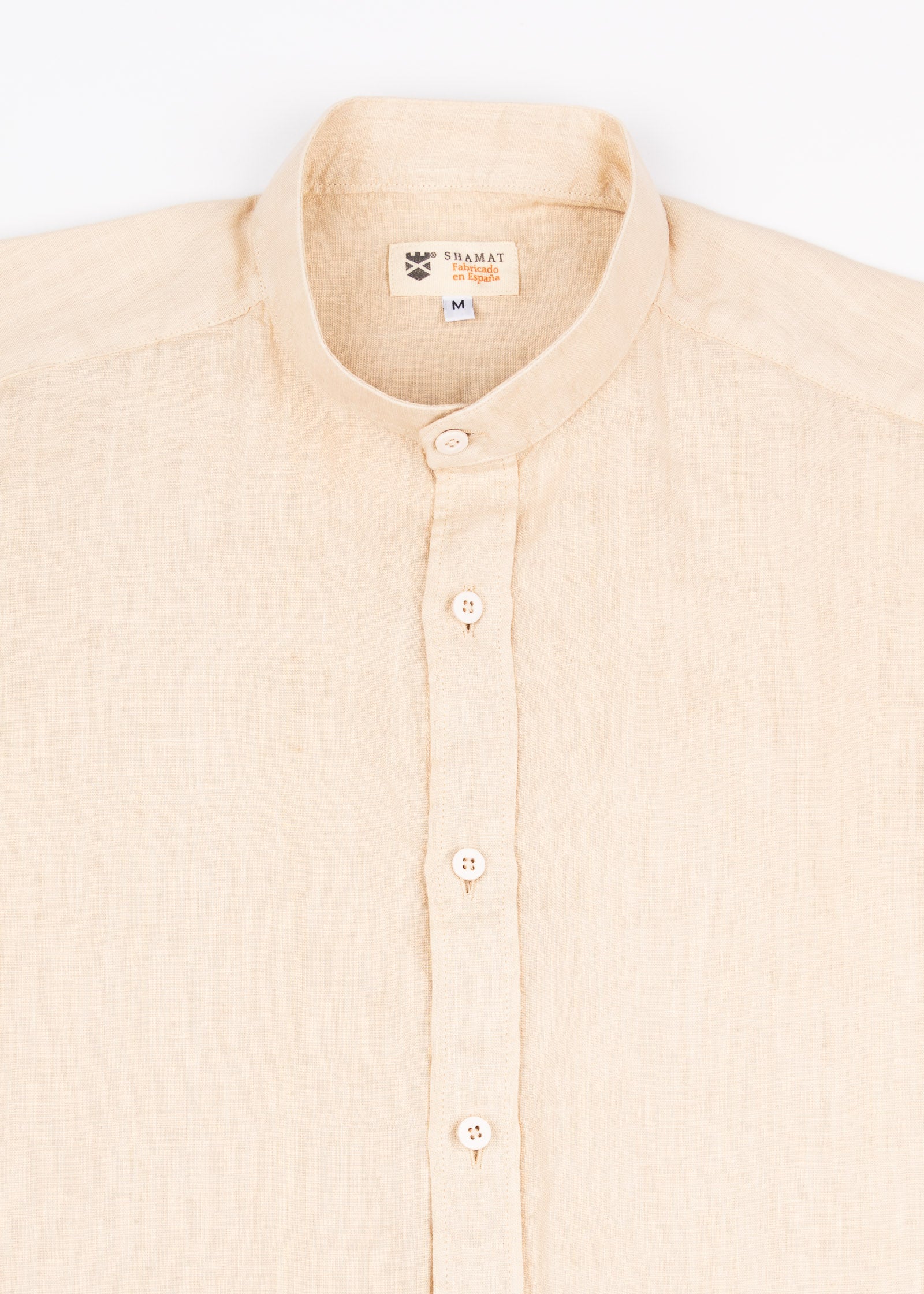 CAMISA DE LINO CUELLO MAO