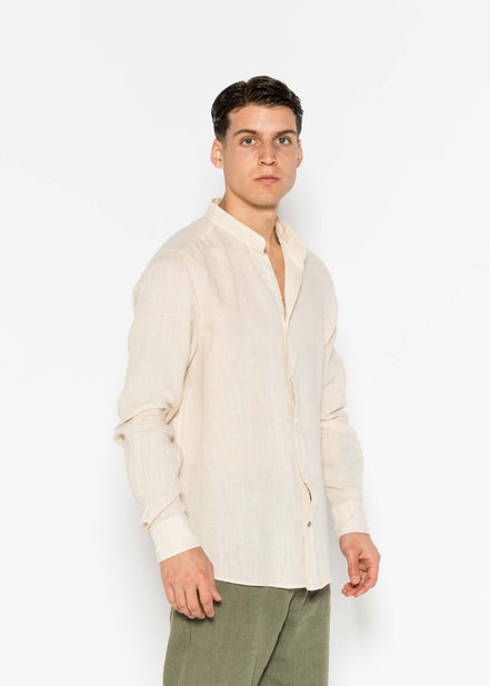 CAMISA DE LINO CUELLO MAO