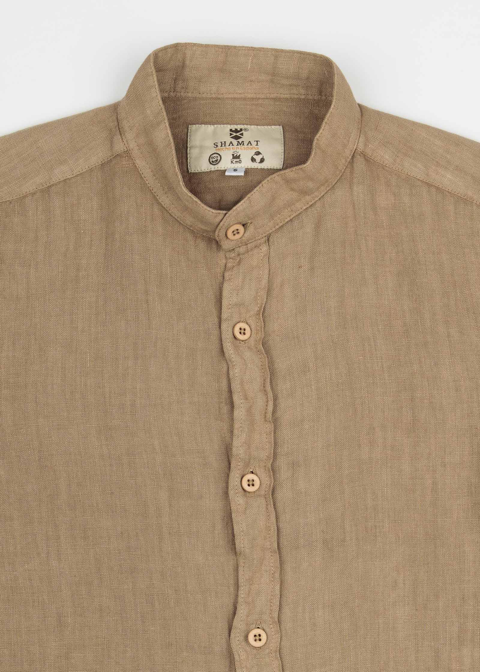 CAMISA DE LINO CUELLO MAO