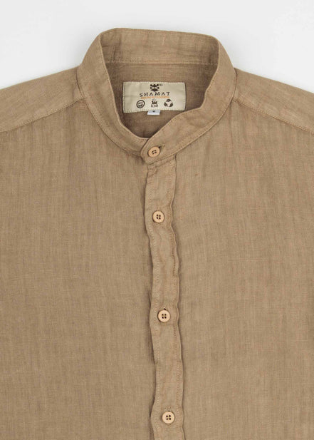 CAMISA DE LINO CUELLO MAO