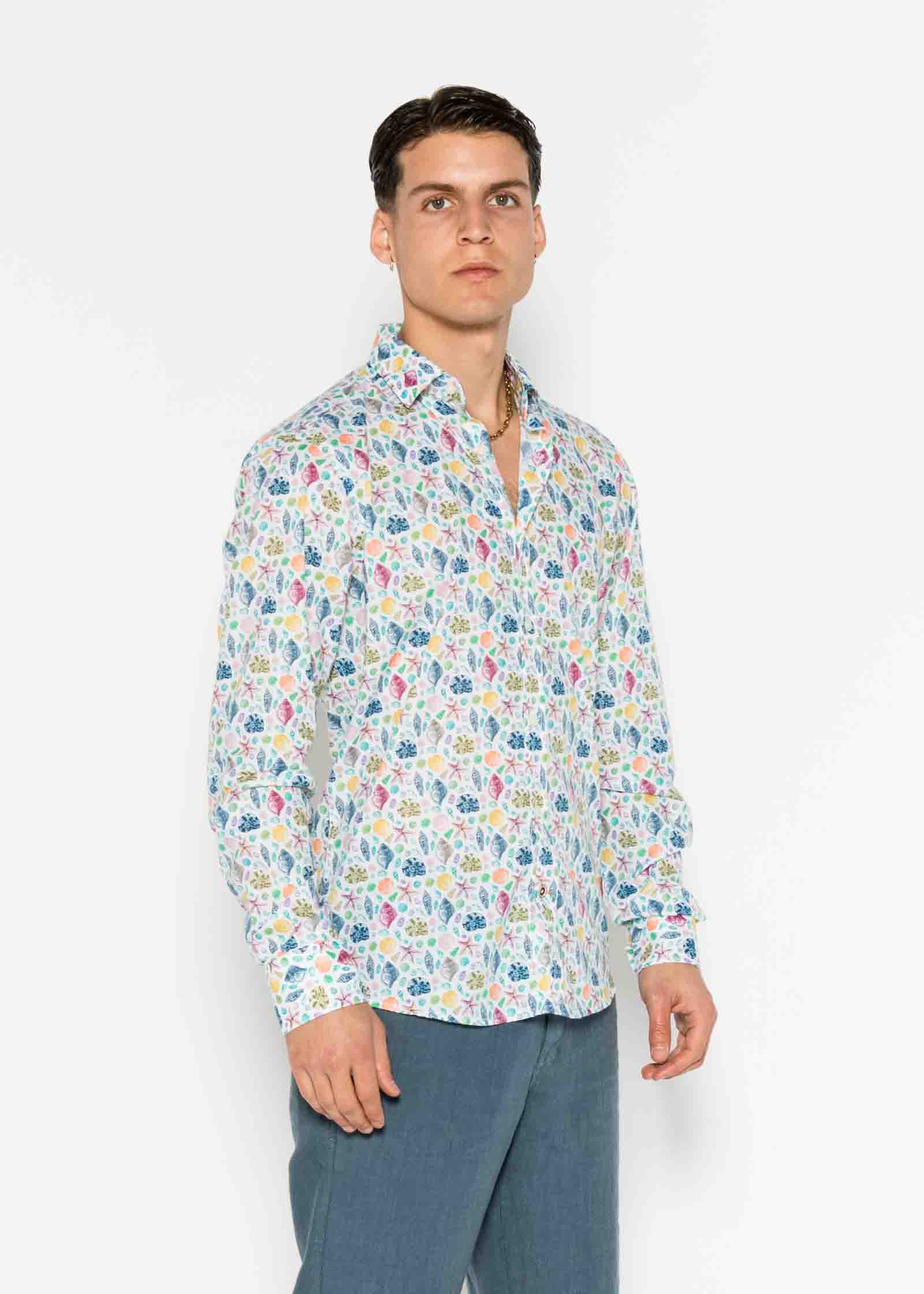 CAMISA M/L ESTAMPADA VOILÈ SEASHELL
