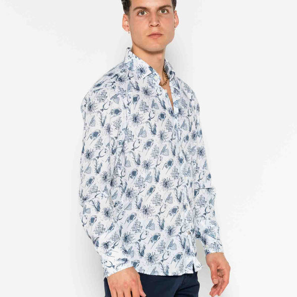 CAMISA M/L ESTAMPADA VOILÈ OCEAN
