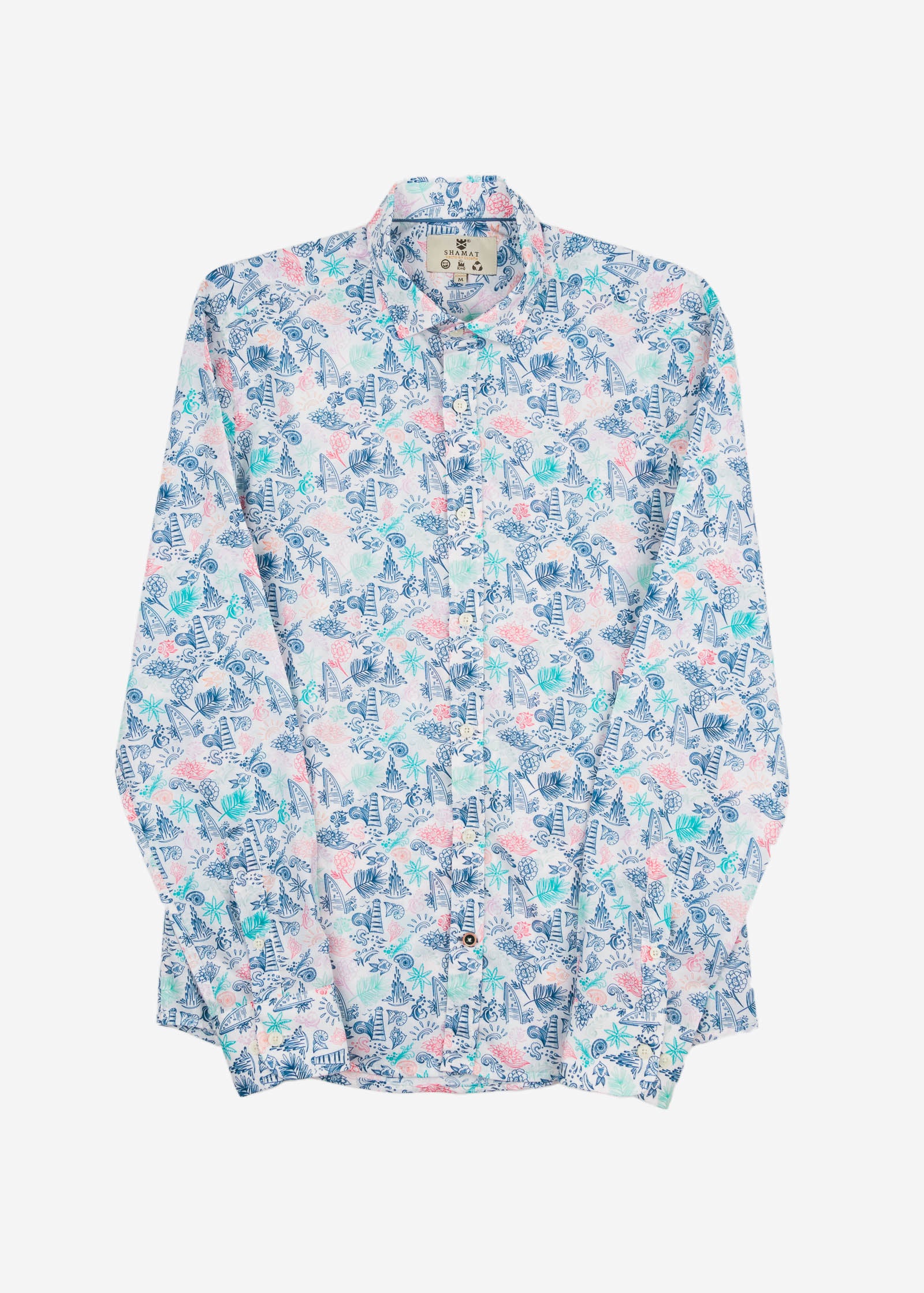 CAMISA M/L ESTAMPADA VOILÈ COASTAL