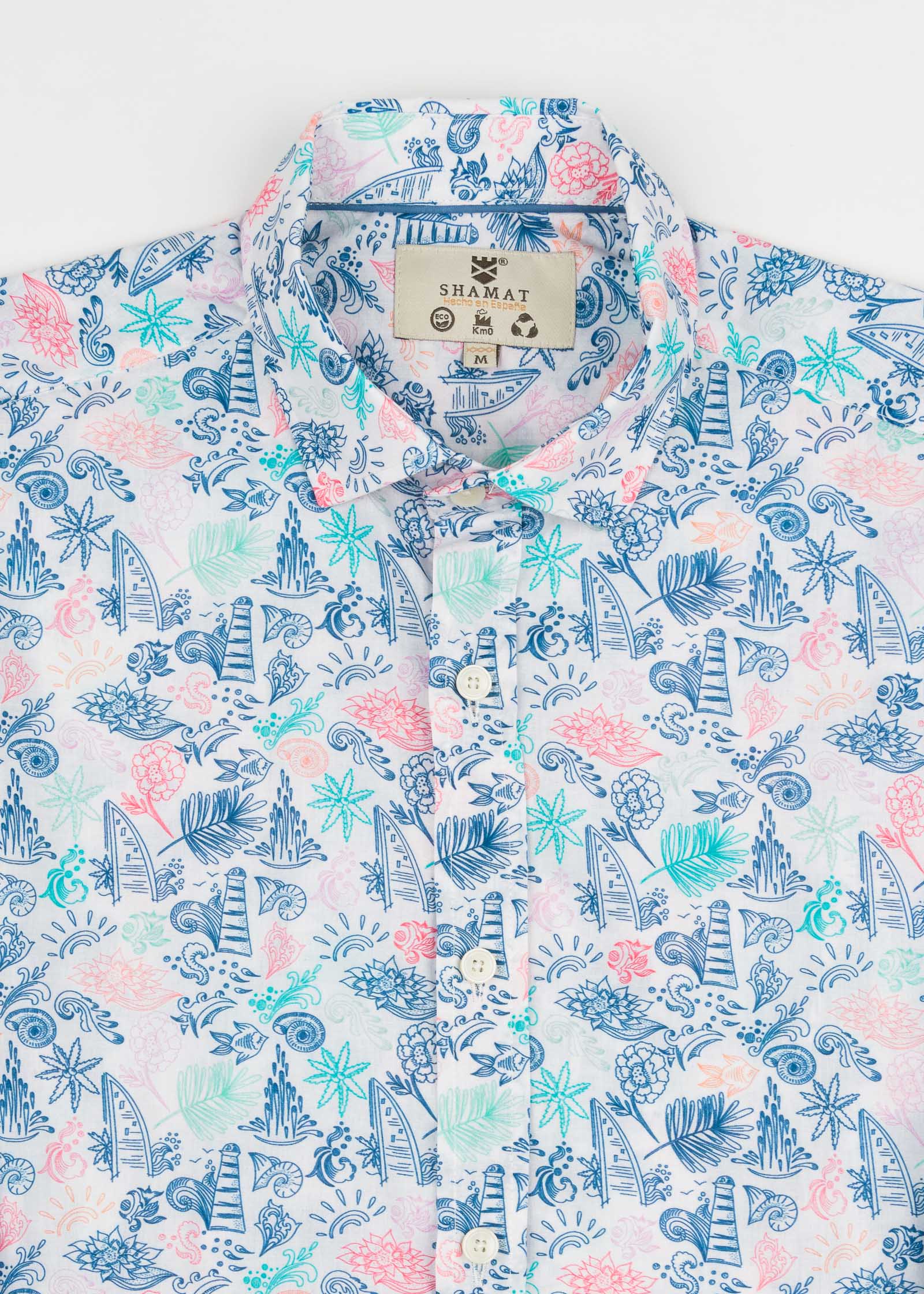 CAMISA M/L ESTAMPADA VOILÈ COASTAL
