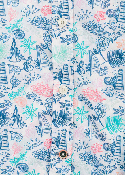 CAMISA M/L ESTAMPADA VOILÈ COASTAL