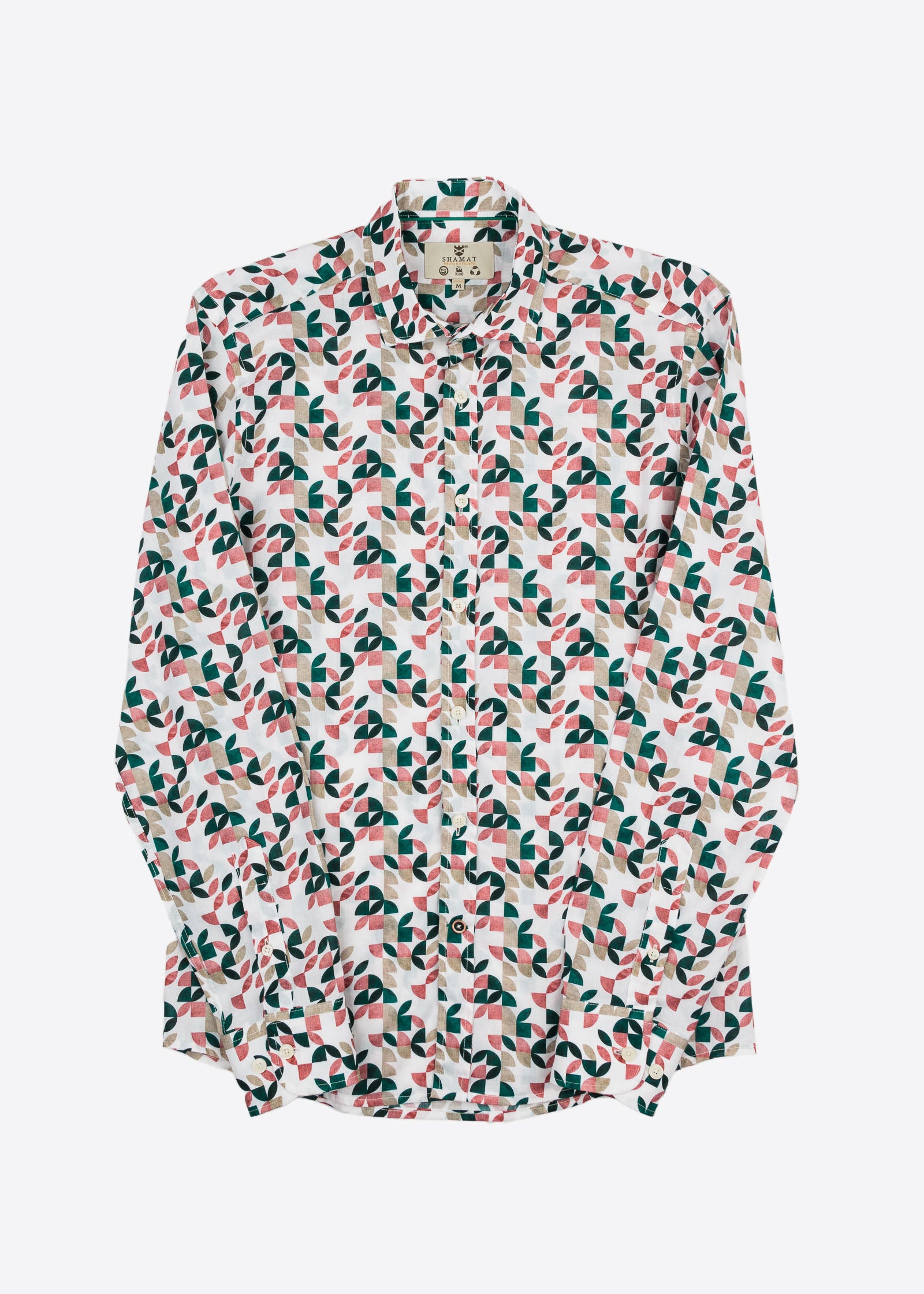 CAMISA M/L ESTAMPADA VOILÈ GEOMETRIC