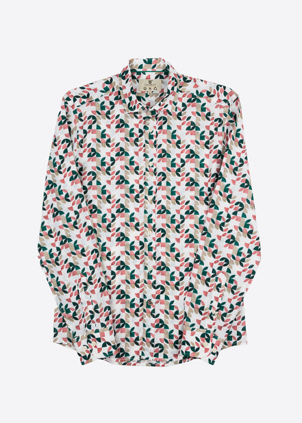 CAMISA M/L ESTAMPADA VOILÈ GEOMETRIC