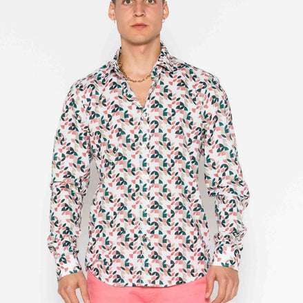 CAMISOLA ESTAMPADA GEOMÉTRICA VOILÈ M/G