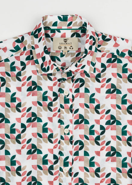 CAMISA M/L ESTAMPADA VOILÈ GEOMETRIC
