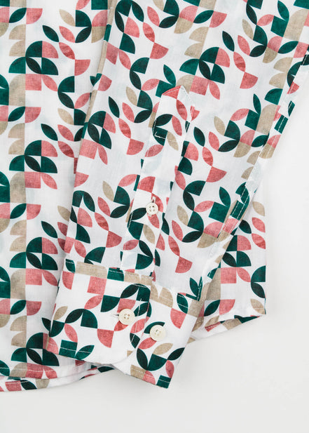CAMISA M/L ESTAMPADA VOILÈ GEOMETRIC