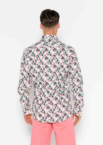 CAMISA M/L ESTAMPADA VOILÈ GEOMETRIC