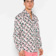 CAMISA M/L ESTAMPADA ELASTÁN GEOMETRIC