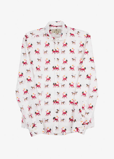 CAMISA M/L ESTAMPADA VOILÈ BABOON