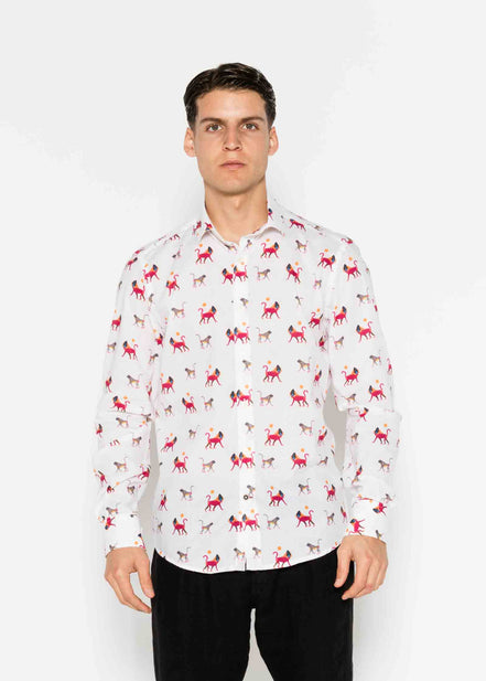 CAMISA M/L ESTAMPADA VOILÈ BABOON