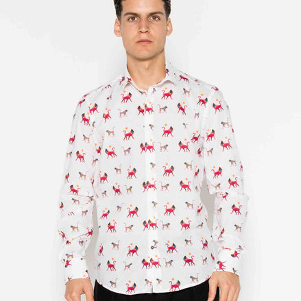 CAMISA M/L ESTAMPADA VOILÈ BABOON