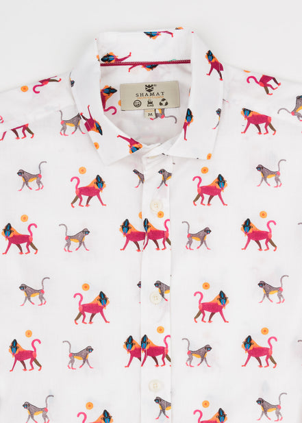 CAMISA M/L ESTAMPADA VOILÈ BABOON