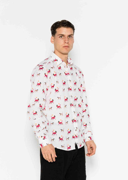 CAMISA M/L ESTAMPADA VOILÈ BABOON