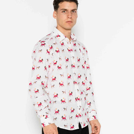 CAMISA M/L ESTAMPADA VOILÈ BABOON