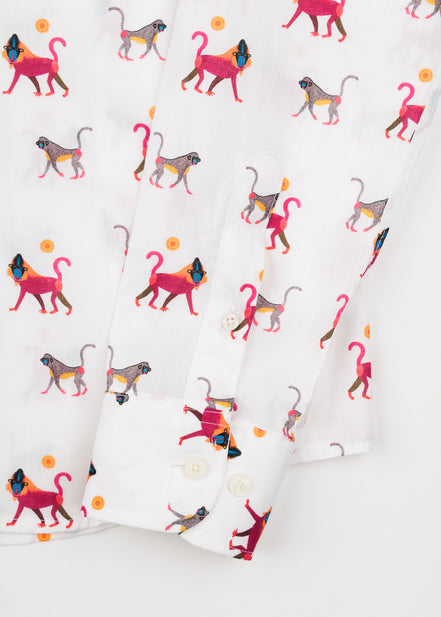 CAMISA M/L ESTAMPADA VOILÈ BABOON