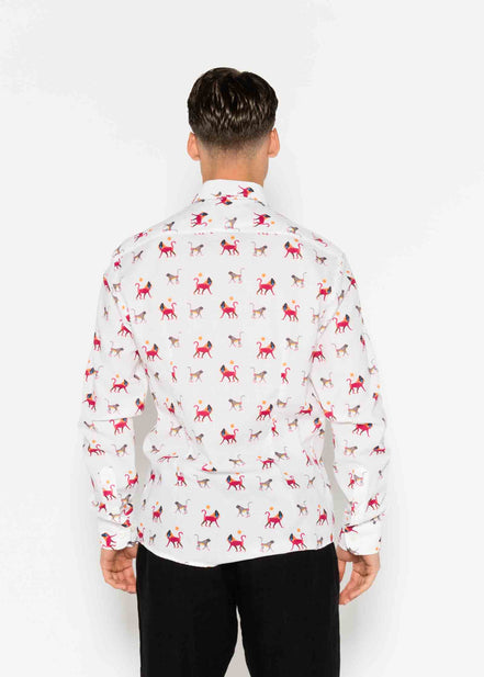 CAMISA M/L ESTAMPADA VOILÈ BABOON