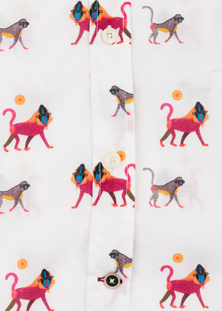 CAMISA M/L ESTAMPADA VOILÈ BABOON