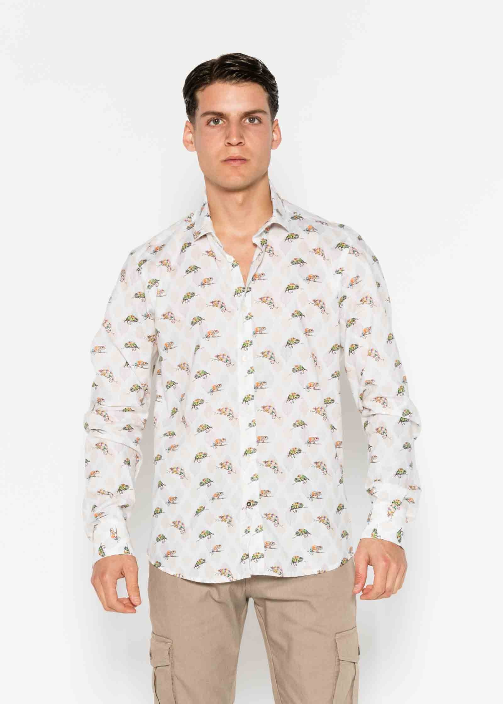 CAMISA M/L ESTAMPADA VOILÈ CHAMELEON