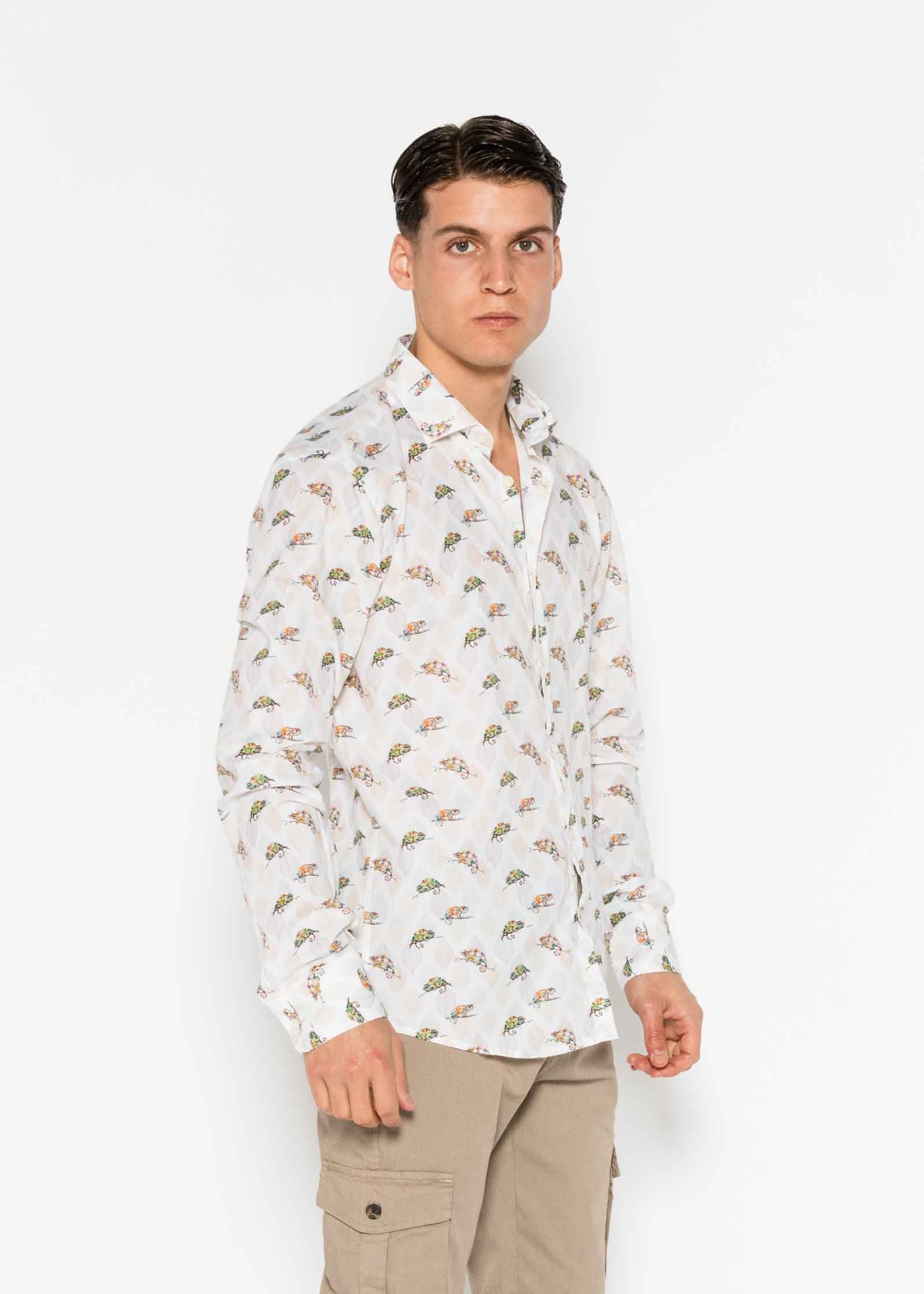CAMISA M/L ESTAMPADA VOILÈ CHAMELEON
