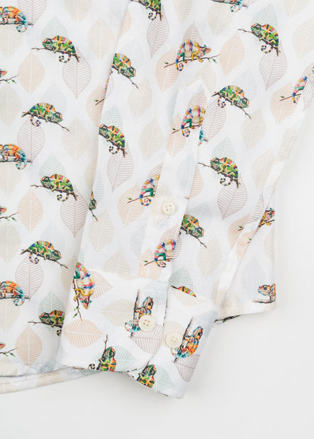CAMISA M/L ESTAMPADA VOILÈ CHAMELEON