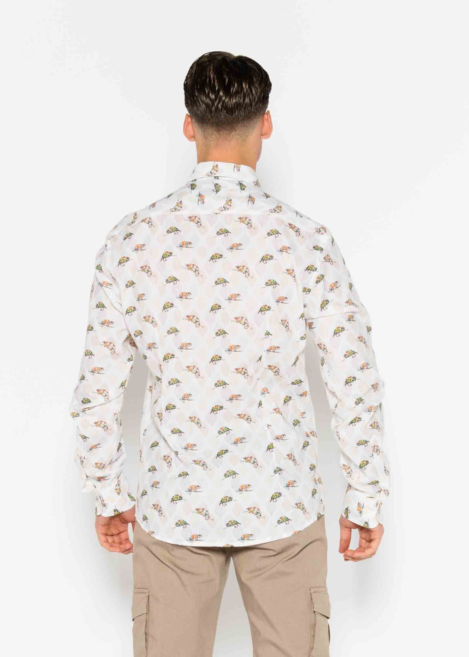 CAMISA M/L ESTAMPADA VOILÈ CHAMELEON