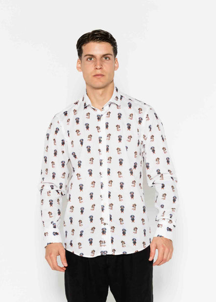 CAMISA M/L ESTAMPADA VOILÈ DACHSHUND