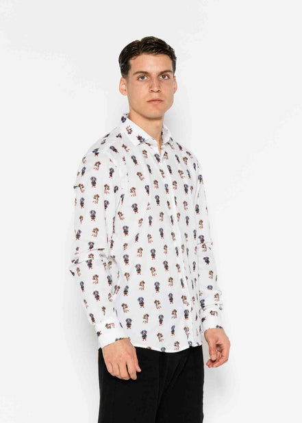 CAMISA M/L ESTAMPADA VOILÈ DACHSHUND