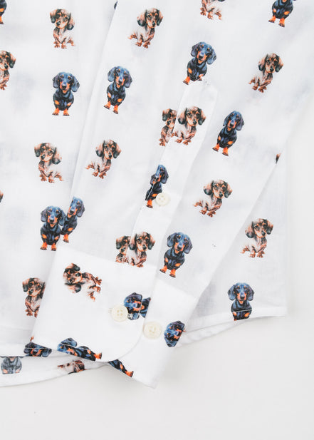 CAMISA M/L ESTAMPADA VOILÈ DACHSHUND