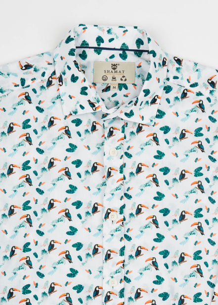 CAMISA M/L ESTAMPADA VOILÈ TUCÁN