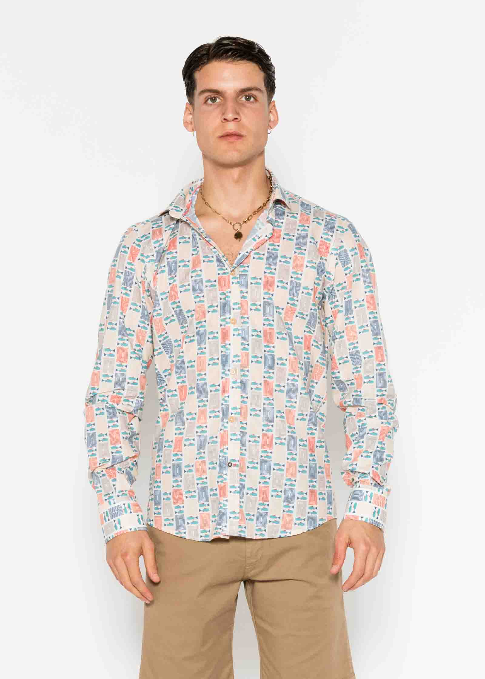 CAMISA M/L ESTAMPADA VOILÈ ATLANTIC