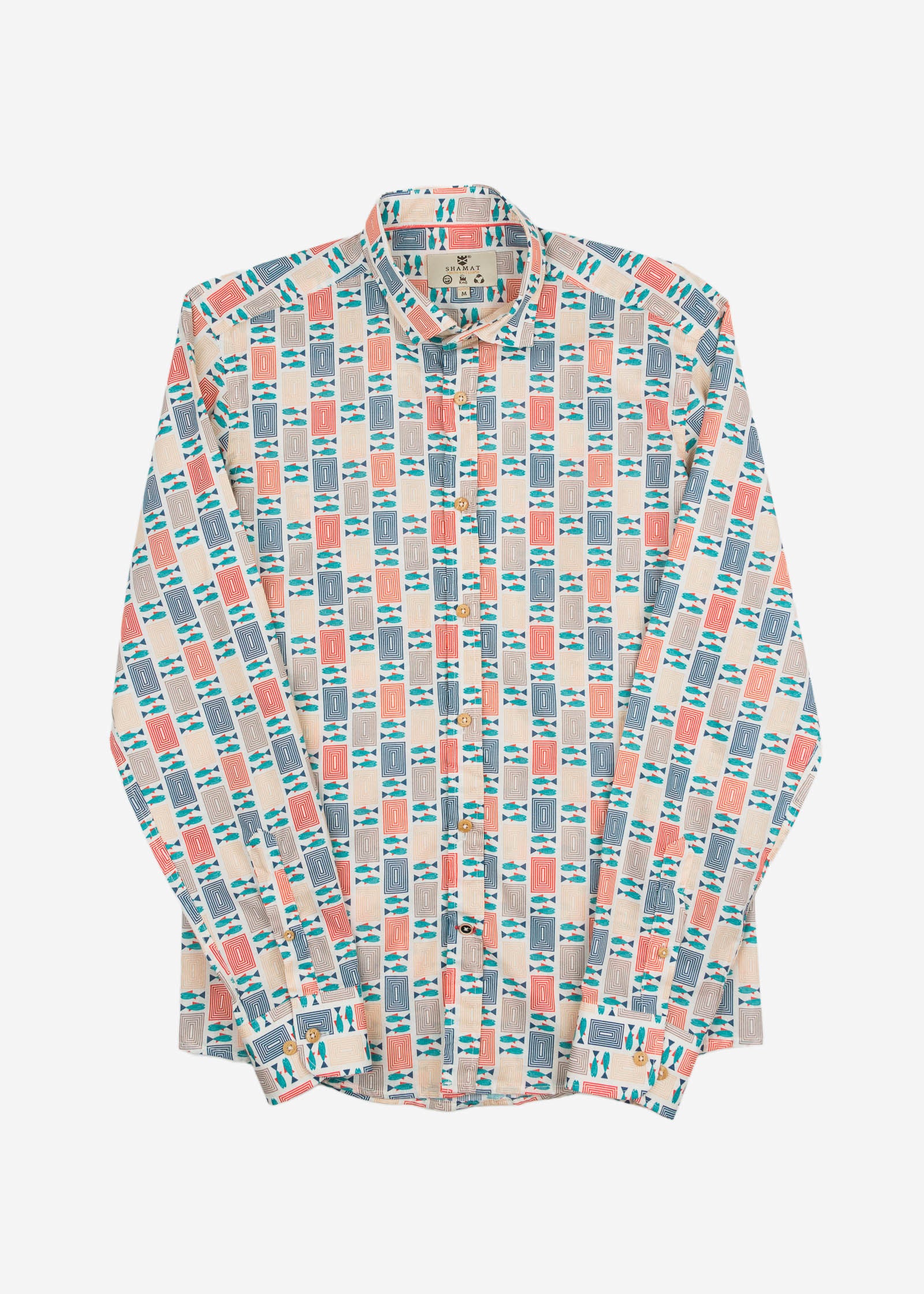CAMISA M/L ESTAMPADA VOILÈ ATLANTIC