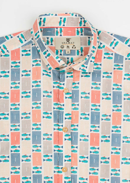 CAMISA M/L ESTAMPADA VOILÈ ATLANTIC