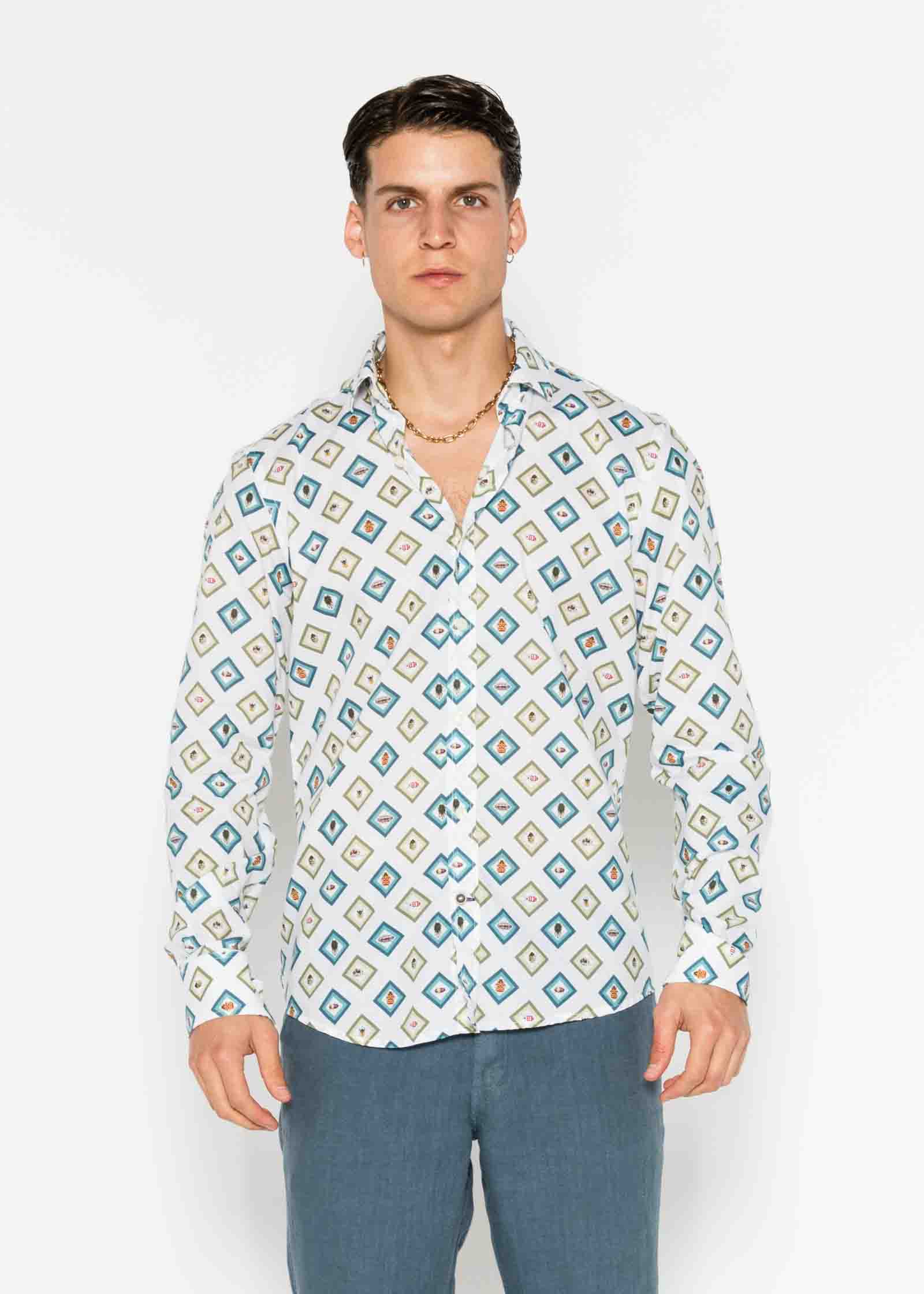 CAMISA M/L ESTAMPADA VOILÈ BEETLE