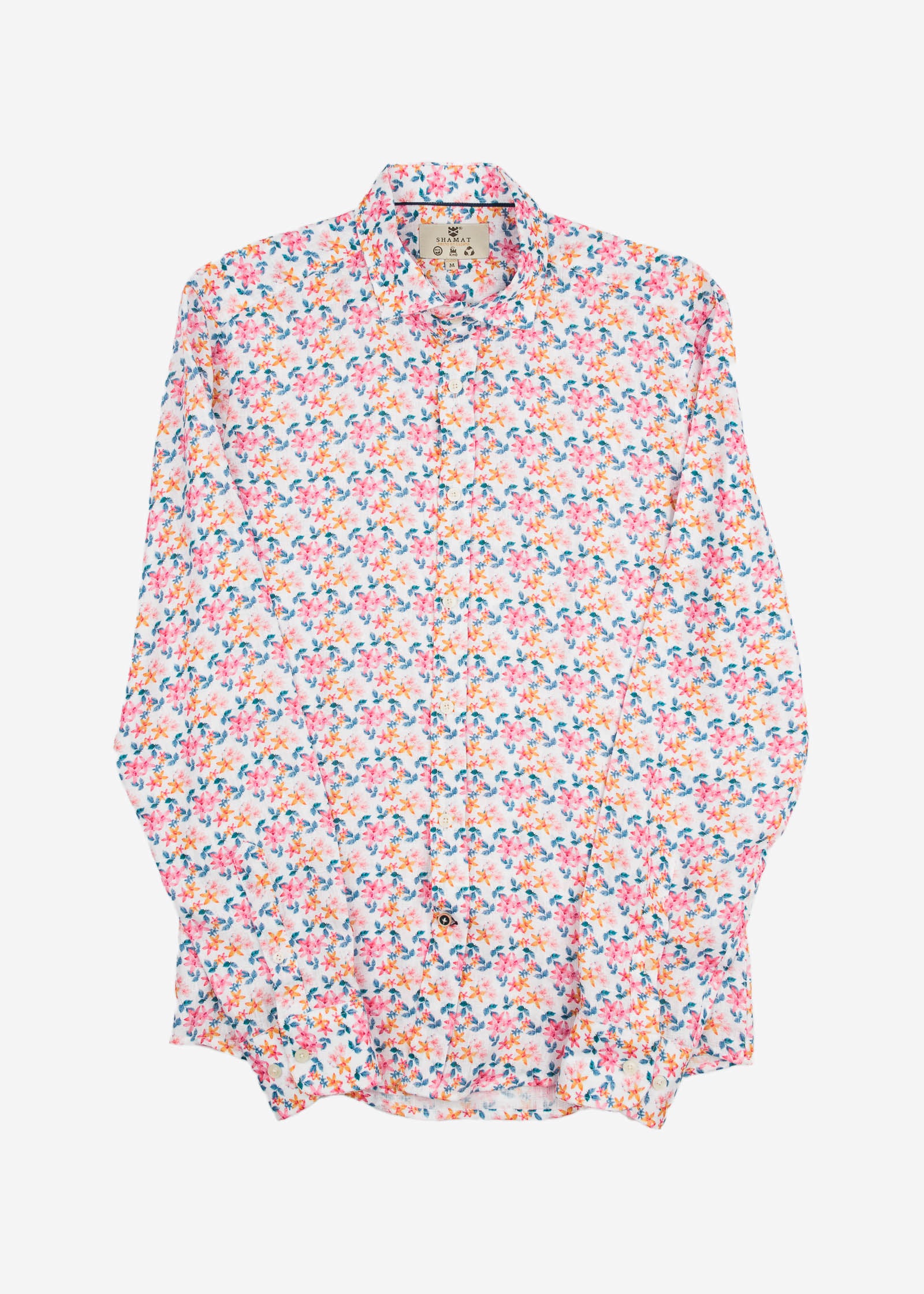 CAMISA M/L ESTAMPADA LINO